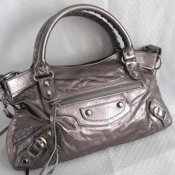 Pewter Balenciaga First City Bag (RARE) - Picture 2 of 8